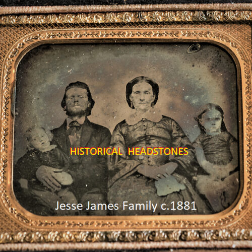 *Jesse JAMES Family c.1881 Ambrotype